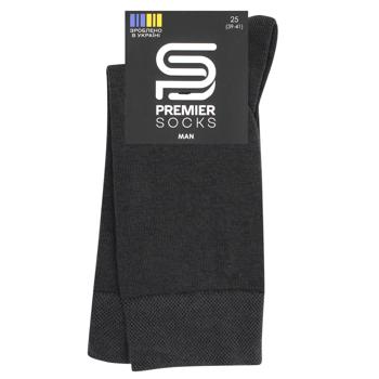 Носки Premier Socks Премиум мужские р.25 темно-серый - купить, цены на NOVUS - фото 1