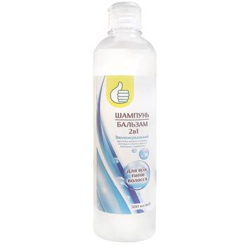 Auchan Moisturizing Shampoo-balm 2in1 500ml - buy, prices for Auchan - photo 1