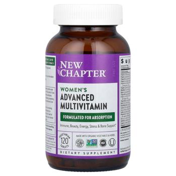 Мультивитамины для женщин, Every Woman Multivitamin, New Chapter, 120 таблеток - купить, цены на Biotus - фото 1