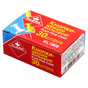 Кнопки-цвяшки Klerk кольорові 30шт KL1809 - купити, ціни на - фото 4