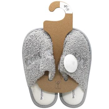 InExtenso Gris Slippers for Boy s.28-39 - buy, prices for Auchan - photo 1