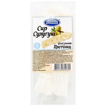 Molochna Krynytsia Suluguni Braid Pickled Cheese 45% 100g - buy, prices for ULTRAMARKET - photo 1