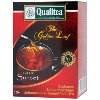 Чай чорний Qualitea Sunset великолистовий 100г - купити, ціни на Епіцентр FOOD - фото 1