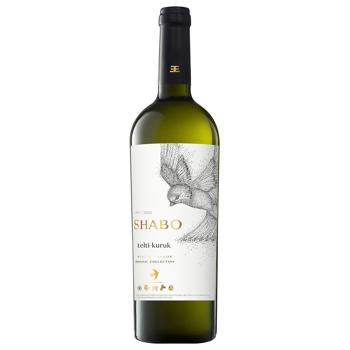 Вино Shabo Telti-Kuruk белое сухое 12,6% 0,75л - купить, цены на WINETIME - фото 1