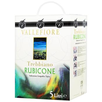 Вино Vallefiore Trebbiano Rubicone белое сухое 11% 5л