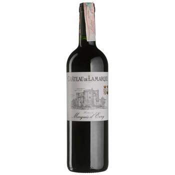 Вино Chateau de Lamarque червоне сухе 14% 0,75л