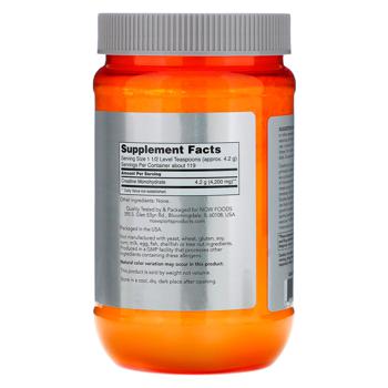 Now Foods Sports Micronized Creatine Monohydrate 500g - buy, prices for Biotus - photo 2