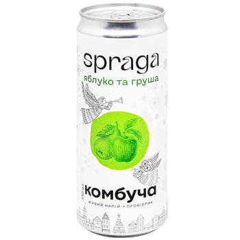 Spraga Apple and Pear Kombucha 0.33l - buy, prices for WINETIME - photo 1