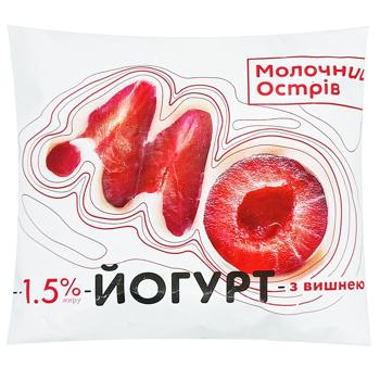 Molochniy Ostriv Cherry Yogurt with Sugar 1.5% 400g - buy, prices for Tavria V - photo 1