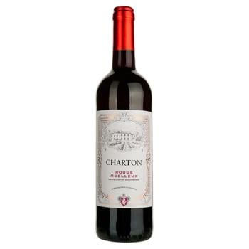 Вино Charton Rouge Moelleux червоне напівсолодке 10,5% 0,75л - купити, ціни на AlcoHub - фото 1