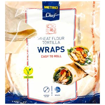 Тортилья Metro Chef пшеничная 25см 12шт 740г