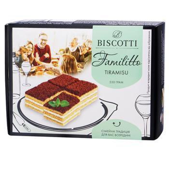 Тістечко Biscotti Delicati Tiramisu бісквітне 550г - купити, ціни на Auchan - фото 1