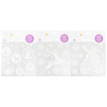 Christmas Stickers 18*18cm in assortment - buy, prices for Auchan - photo 1