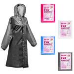 EVA Raincoat with Buttons and Hood in assortment