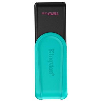 Флеш-накопичувач USB Kingston DataTraveler Exodia S 128GB USB 3.2 Gen 1 Black/Turquoise (740617348699) - купити, ціни на Auchan - фото 2