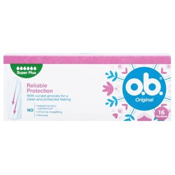 O.B.® Original Super Plus Tampons 16pcs - buy, prices for COSMOS - photo 3