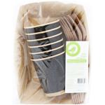 Набор одноразовой посуды Auchan на 6 персон бумажный