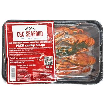 C&C Seafood Crayfish Whole in the Shell Boiled in Brine 800g - buy, prices for Tavria V - photo 1