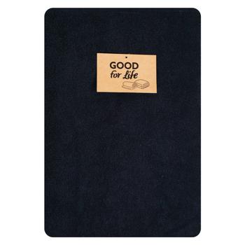 Good for Life Terry Towel Black 400g/m2 70х140cm - buy, prices for NOVUS - photo 1