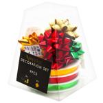 Set of Bows and Ribbons for Gift Decoration