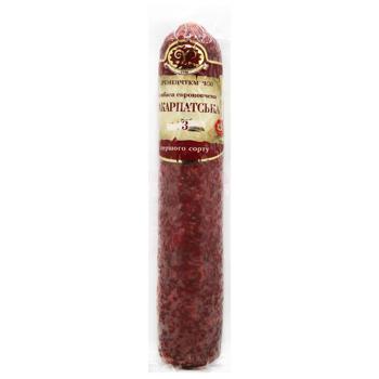 Farro Kremenchukmyaso Zakarpatska First Grade Raw Smoked Sausage - buy, prices for ULTRAMARKET - photo 1