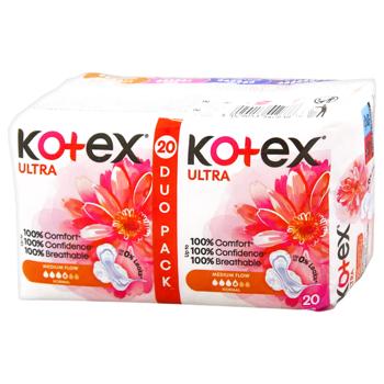 Прокладки гігієнічні Kotex Ultra Normal 20шт - купити, ціни на Чудо Маркет - фото 2