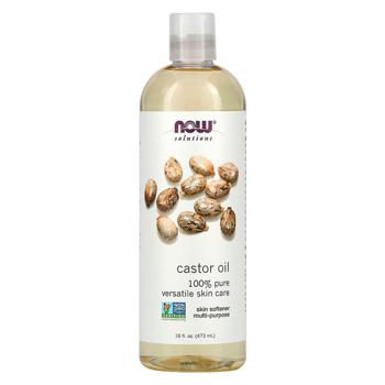 Касторове масло, Castor Oil, Now Foods, Solutions, Solution Oils, 473 мл. - купити, ціни на Біотус - фото 1