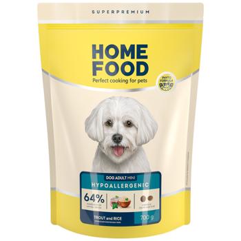 Home Food Dry Food with Trout and Rice for Adult Dogs of Small Breeds 700g - buy, prices for - photo 1