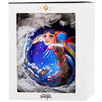 Шар ёлочный Різдвяні Історії Девушка-зима 12см