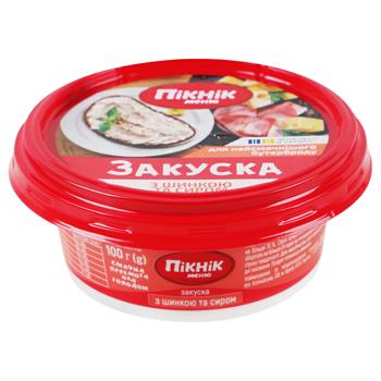 Закуска Пікнік меню із шинкою та сиром 100г - купити, ціни на Cупермаркет "Харків" - фото 1