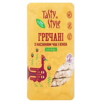 Tasty Style Buckwheat Breads with Chia and Quinoa Seeds 100g - buy, prices for COSMOS - photo 1