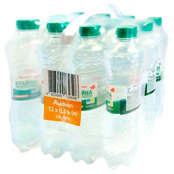 Вода минеральная Auchan Крайна слабогазированная 0,5л х12шт