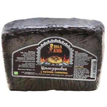 Riga Khleb Yeast-free Sliced Whole-grain Bread with Sunflower Seeds 480g - buy, prices for - photo 3