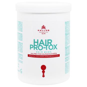 Маска для волос Kallos Hair Pro-Tox с кератином, коллагеном и гиалуроновой кислотой 1л - купить, цены на Auchan - фото 2