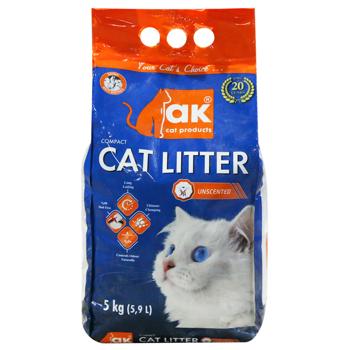 Наповнювач бентонітовий Akcat Products Cat 5кг - купити, ціни на МегаМаркет - фото 1