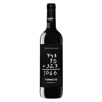 Вино Correcto Tempranillo красное сухое 13% 0,75л - купить, цены на NOVUS - фото 1