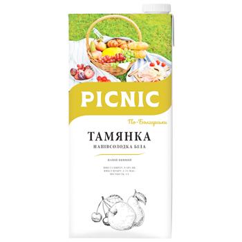 Вино Picnic Тамянка Черноморская полусладкое белое 9-12% 1л - купить, цены на MasterZoo - фото 2