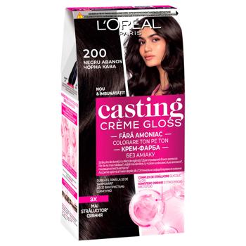L'oreal Paris Casting Creme Gloss 200 Black Coffee Ammonia Free Hair Dye - buy, prices for COSMOS - photo 1