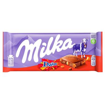 Milka Caramel and Almonds Milk Chocolate 100g - buy, prices for COSMOS - photo 1