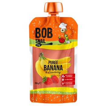 Пюре Bob Snail банан-клубника 250г