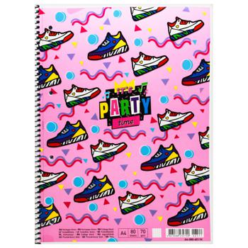 Student Checkered Notebook on Spiral A4+ 80 Sheets - buy, prices for - photo 3