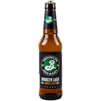 Пиво Brooklyn Amber Lager світле 5,2% 0,33л - купити, ціни на AlcoHub - фото 1