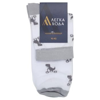 Lehka Khoda Men's Socks s.27 White - buy, prices for EKO Market - photo 1