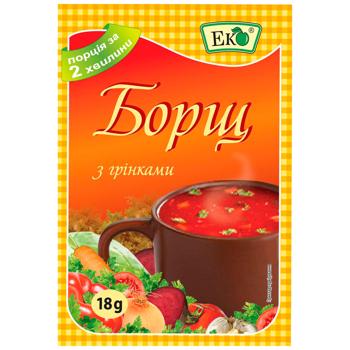 Eko Velyka Lozhka Borshch with Croutons 18g - buy, prices for EKO Market - photo 1