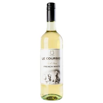 Le Coursier French White Dry White Wine 11.5% 0.75l - buy, prices for Za Raz - photo 1