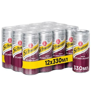 Schweppes Pomegranate Carbonated Drink 0.33l