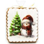 Dobryk Snowman with Christmas Tree Gingerbread with White Chocolate