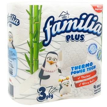 Туалетная бумага Familia Bamboo Extract 3-слойная 4шт - купить, цены на КОСМОС - фото 2