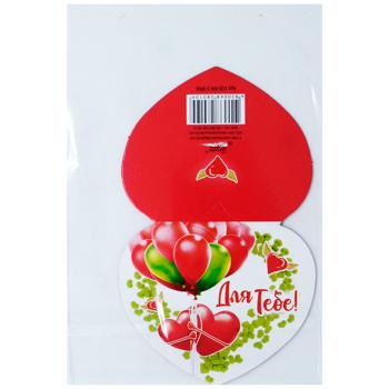 Листівка Валентинка маленька 65х55мм - купити, ціни на Чудо Маркет - фото 5