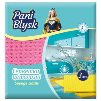 Салфетки Pani Blysk влагопоглощающие 3шт